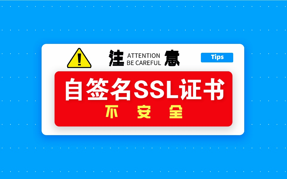 自签名SSL证书是什么？企业网站可以使用吗
